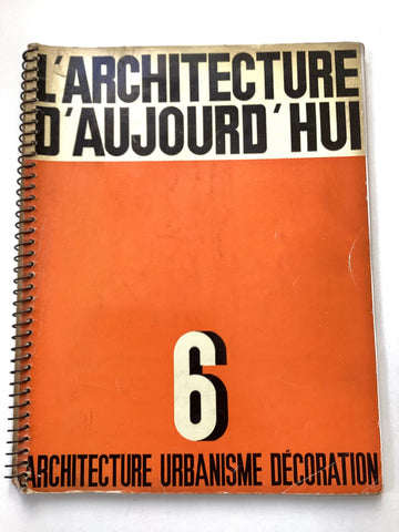 L'Architecture d'Aujourd'hui  Juillet Aout 1933