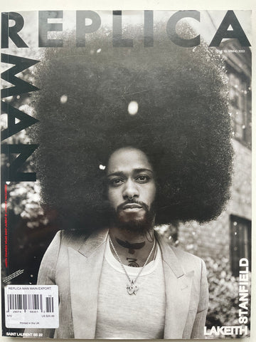 Replica Man No. 10 Spring Issue 2022. Cover LaKeith Stanfield wears SAINT LAURENT by Anthony Vaccarello
