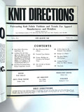 Knit Directions 1968 Vol. 3, No. 1