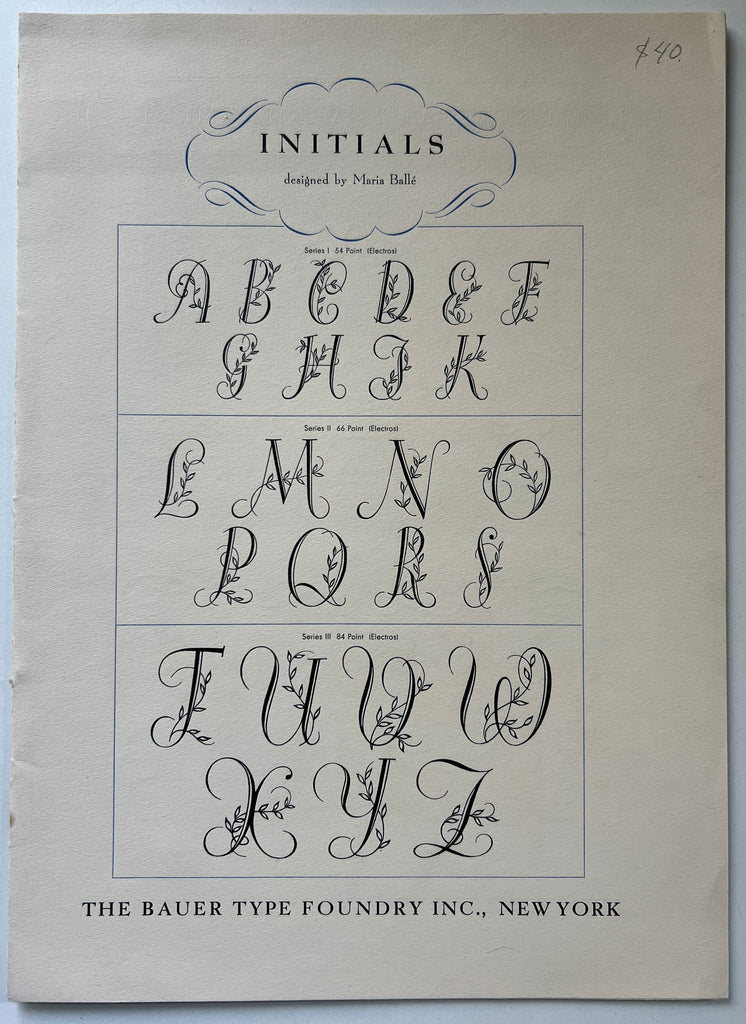 Initials Designed by Maria Ballé