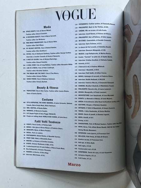 Vogue Italia Marzo 2004 N. 643 – High Valley Books