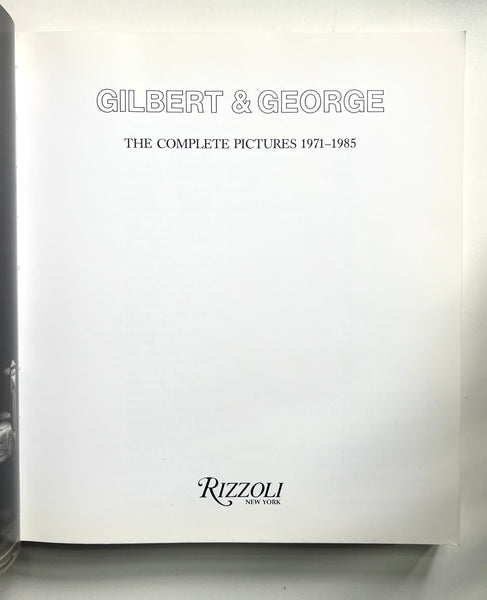 その他 GILBERT&GEORGE THE COMPLETE PICTURES Gilbert & George The Complete Pictures, 1971--2005 ARTBOOK