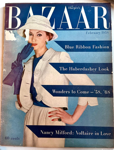 Harper's Bazaar February 1958 andy warhol