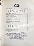 Arts et Métiers Graphiques no. 45 Février 1935