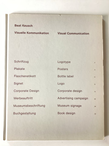 Beat Keusch : Visuelle Kommunikation / Visual Communication