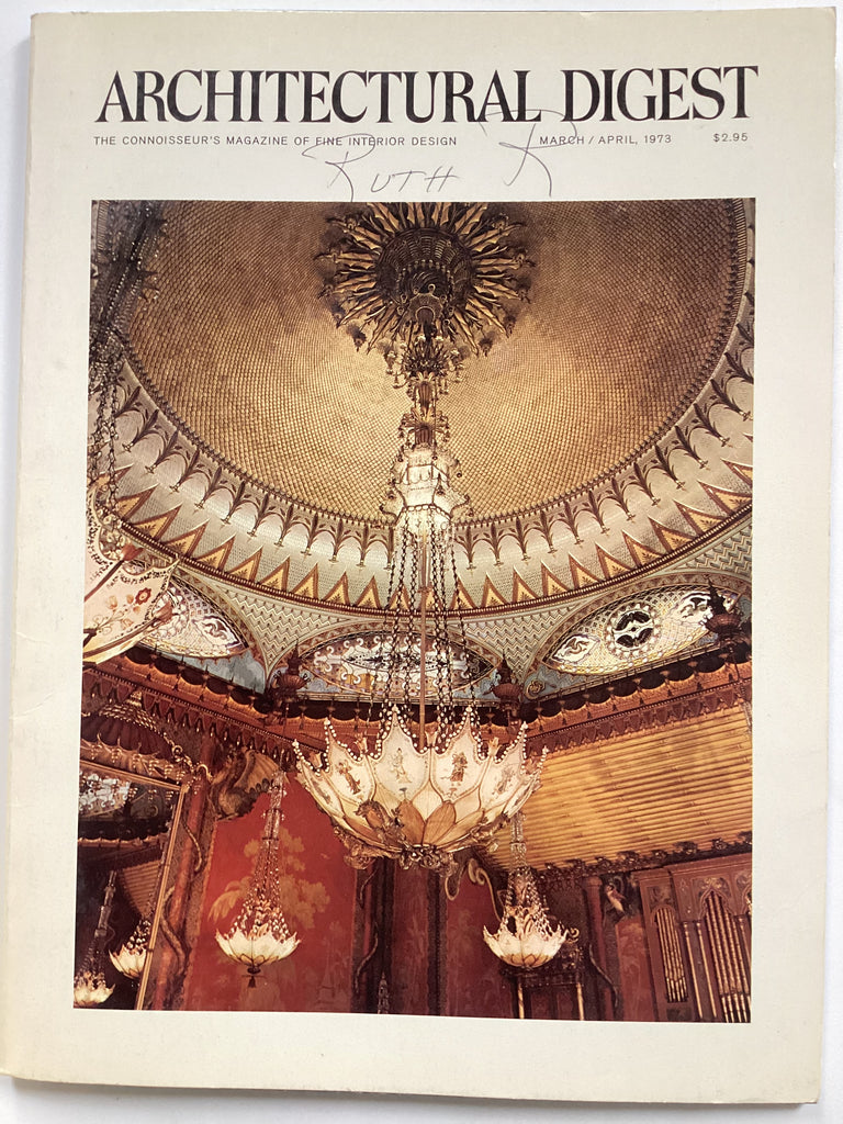 Architectural Digest March/April 1973 valerian rybar