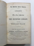 The Beckford Library Sale Catalogue