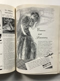 Bound volume of Mademoiselle magazine, 1937