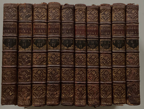 The Works of Moliere / French and English in ten volumes 1748