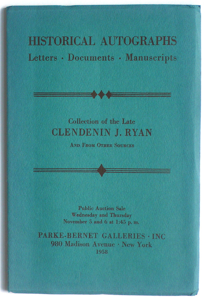 Historical Autographs: Letters/ Documents/ Manuscripts