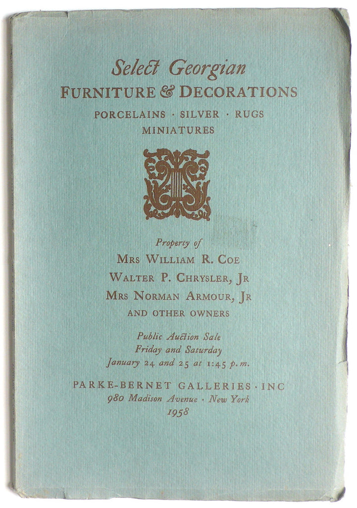 Select Georgian Furniture & Decorations
