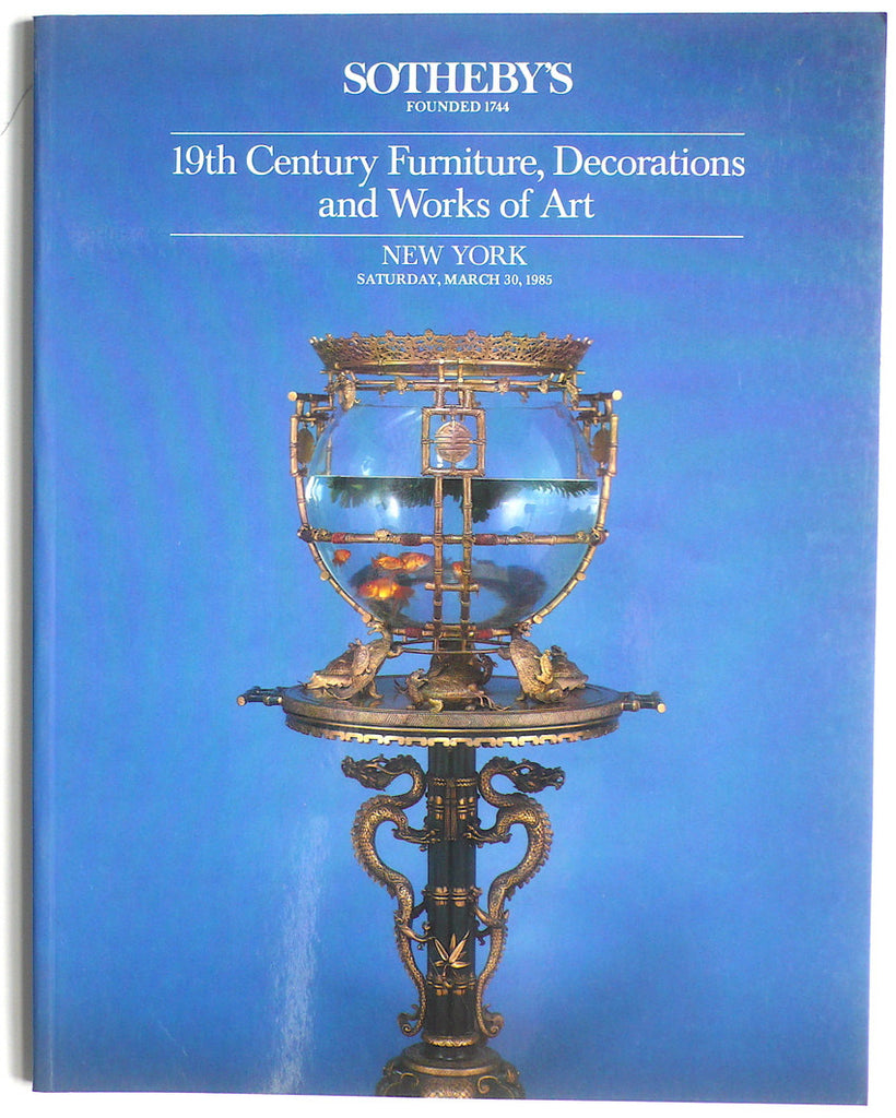 19th Century Furniture, Decorations and Works of Art