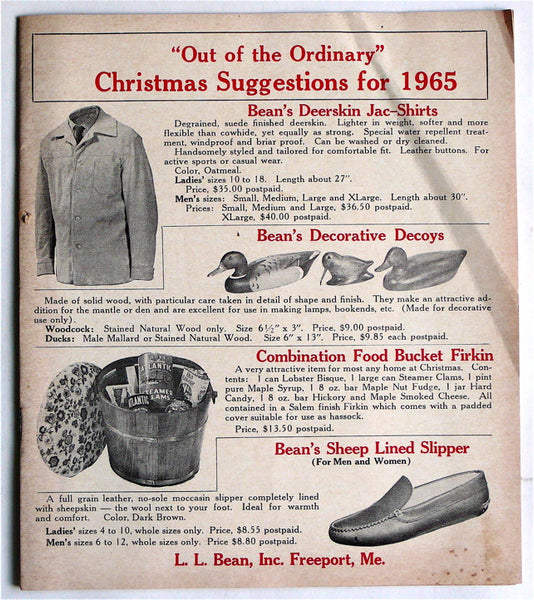 L. L. Bean catalogue 1965 High Valley Books