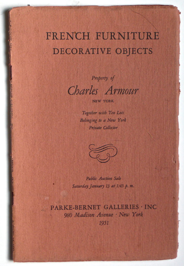 French Furniture Decorative Objects: Property of Charles Armour