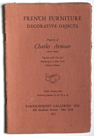 French Furniture Decorative Objects: Property of Charles Armour