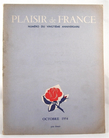 Plaisir de France  Octobre 1954