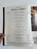 House & Garden magazine January 1984