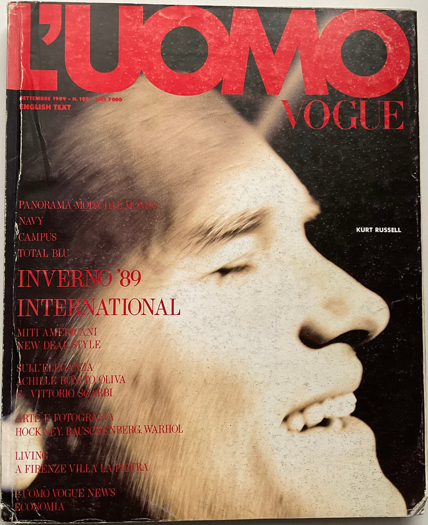 L’Uomo Vogue 1989 Kurt Russell 
