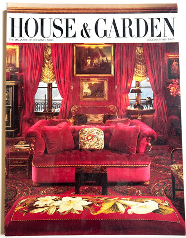 House & Garden magazine December 1985