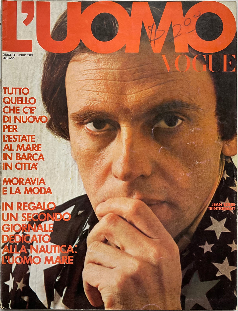 L’Uomo Vogue 1971 Jean Louis Trintignant