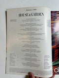 House & Garden magazine January 1986