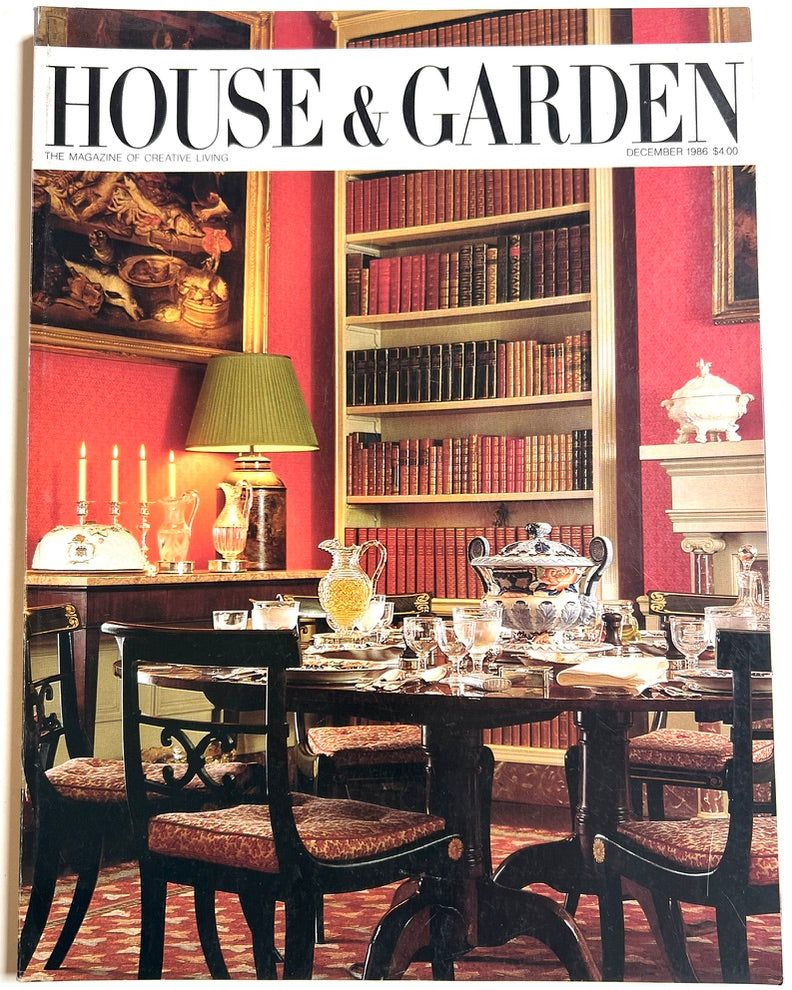 House & Garden magazine December 1986