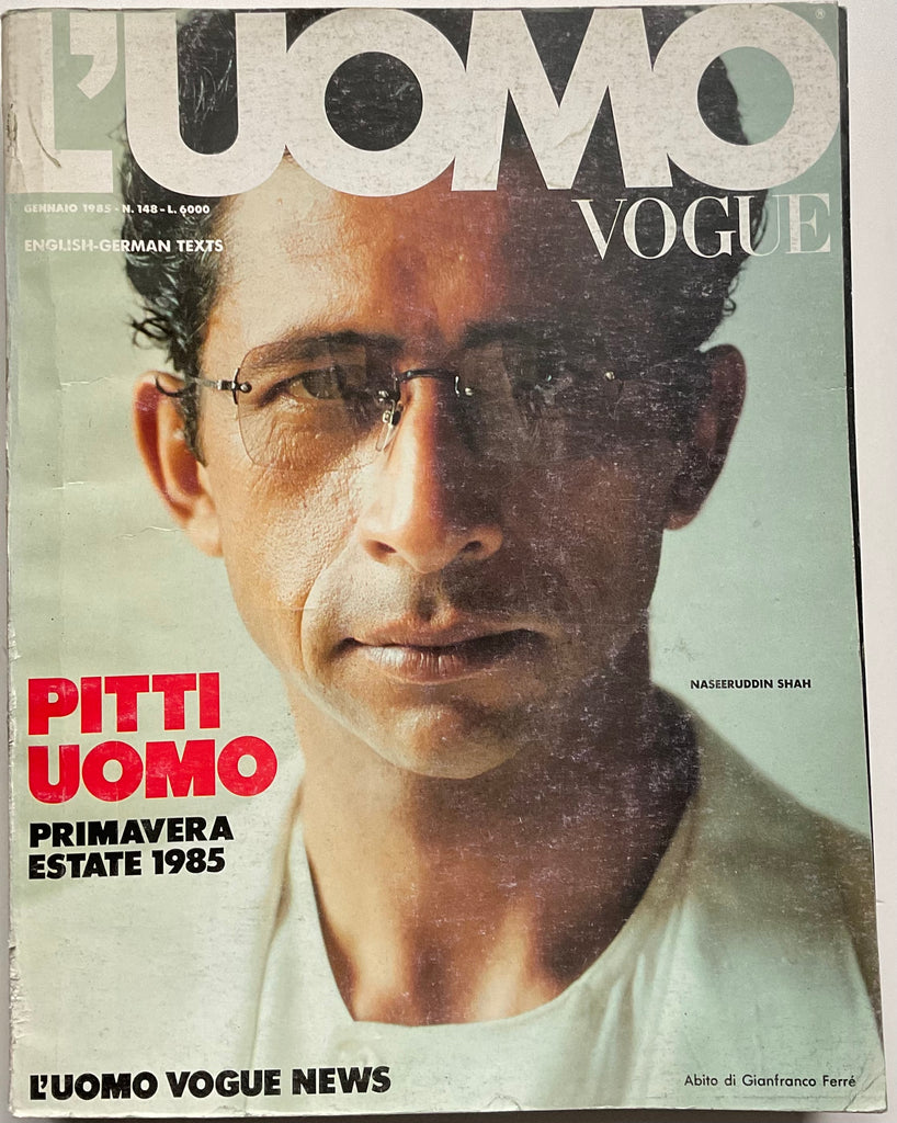 L’Uomo Vogue 1985 Naseeruddin Shah
