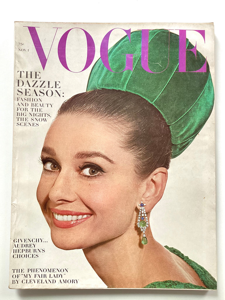 Vogue November 1, 1964 -- Audrey Hepburn on cover