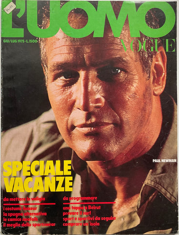 L’Uomo Vogue 1975 Paul Newman