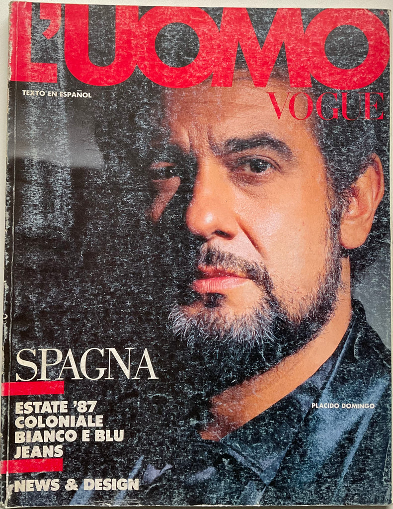 L’Uomo Vogue 1987 Placido Domingo