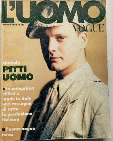 L’Uomo Vogue 1988 Colin Firth