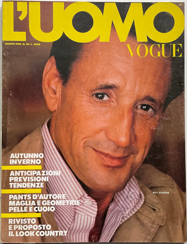 L’Uomo Vogue 1980 Roy Scheider