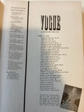 Vogue magazines bound, six issues April to June 1940