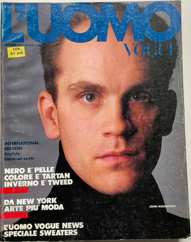 L’Uomo Vogue 1984 John Malkovich