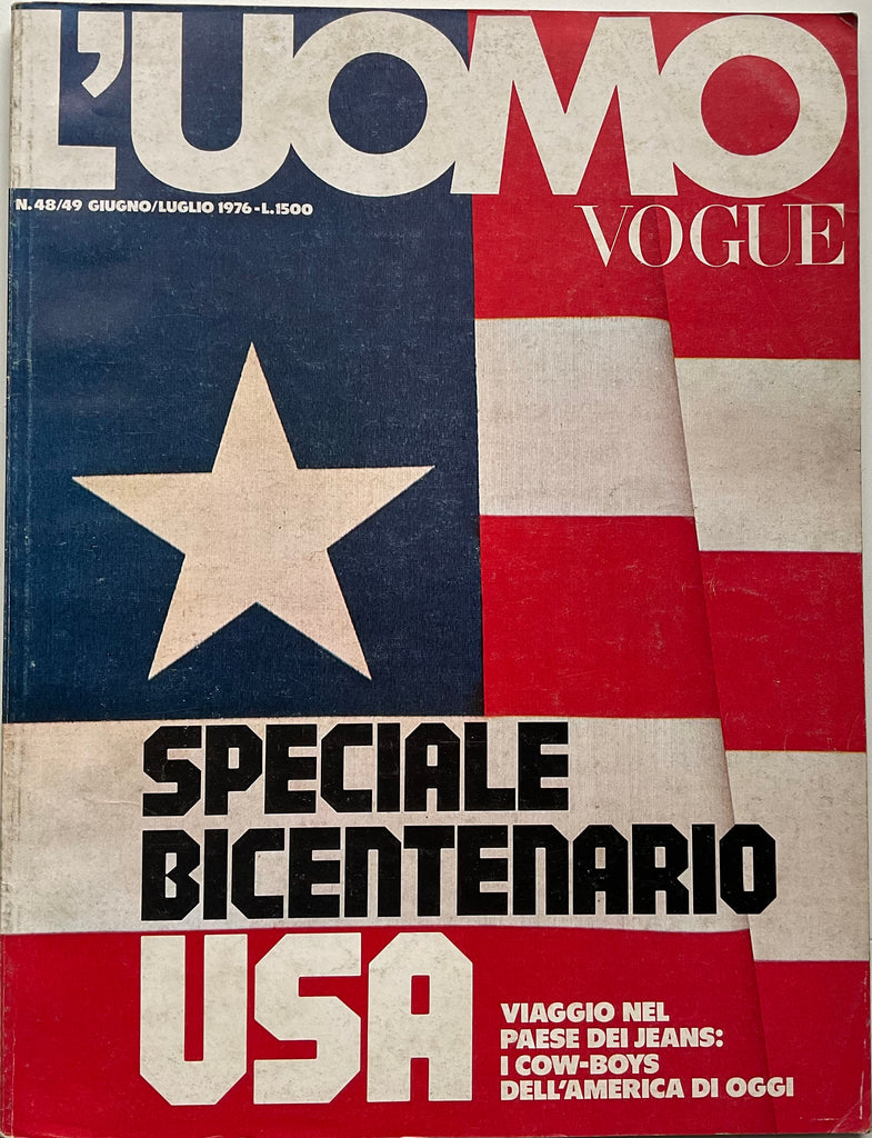 L’Uomo Vogue 1976 Special Bicentennial Edition USA