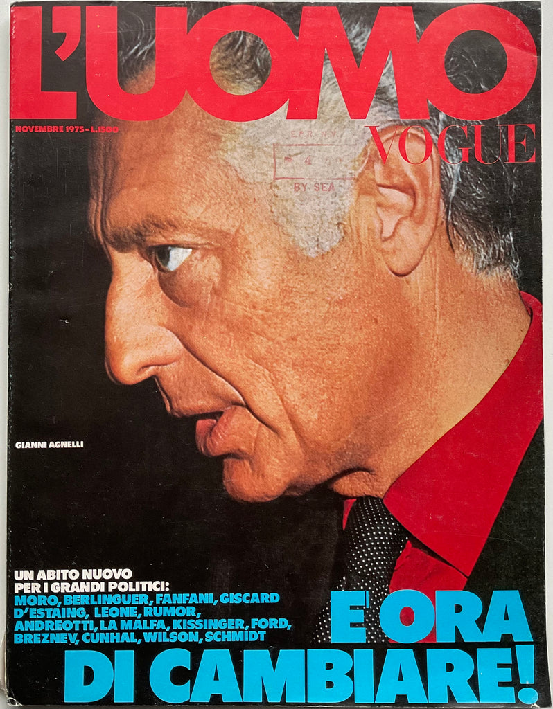 L’Uomo Vogue 1975 Gianni Agnelli