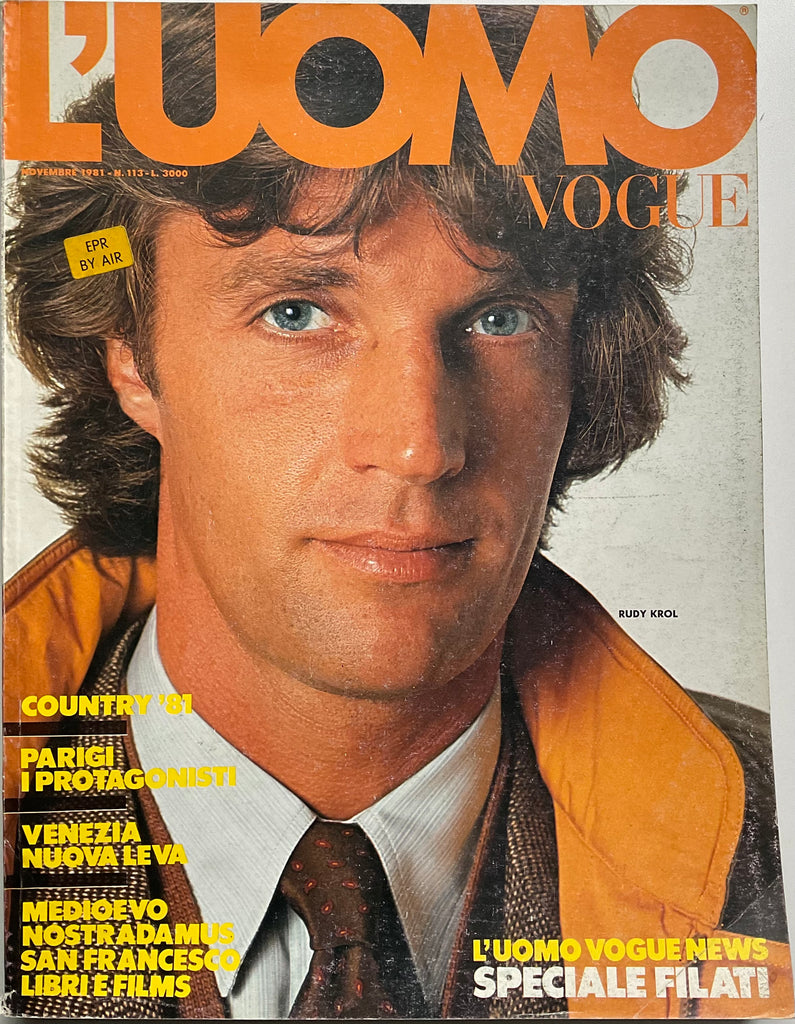 L’Uomo Vogue 1981 Rudy Krol