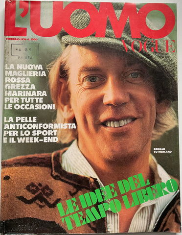 L’Uomo Vogue 1976 Donald Sutherland