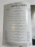 House & Garden magazine February 1988