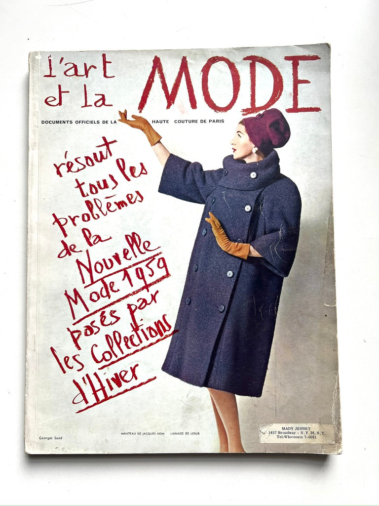 L'art et la mode magazine Septembre 1958