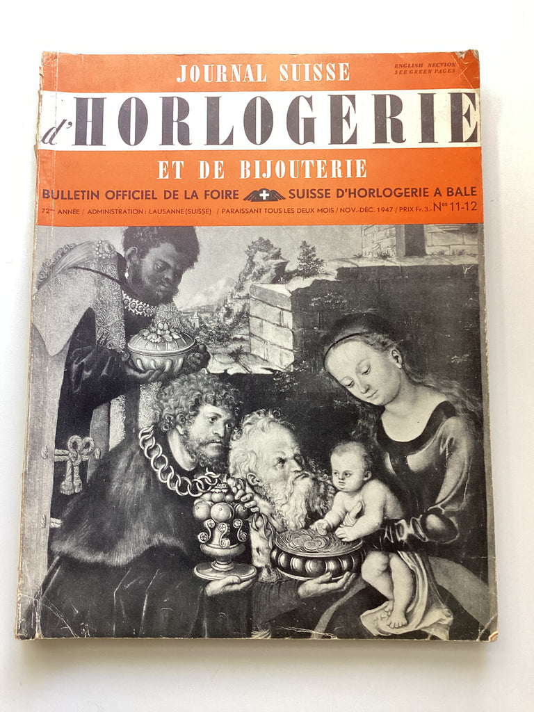 Journal Suisse d'Horlogerie et de Bijouterie Nov.-Déc. 1947