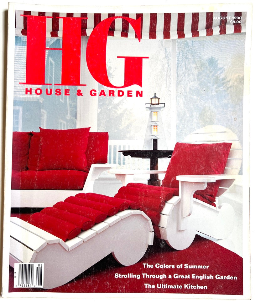 House & Garden magazine August 1990