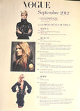Vogue Paris Septembre 2012