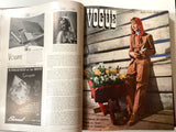 Vogue magazines bound, six issues April to June 1940