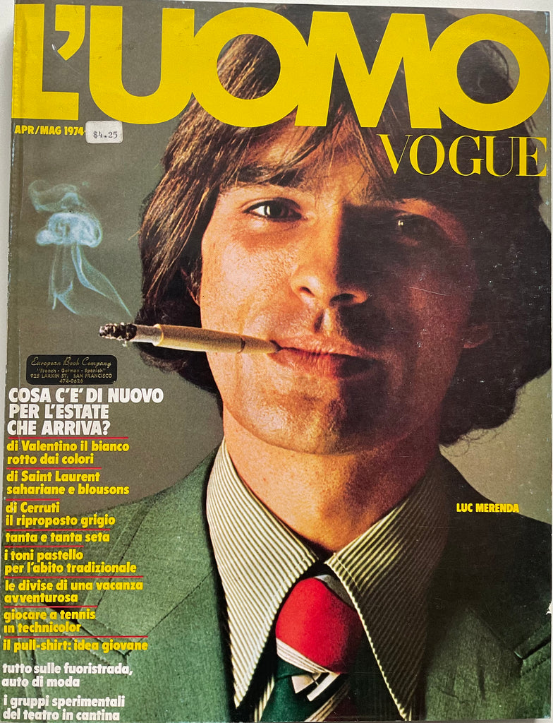 L’Uomo Vogue 1974 Luc Merenda