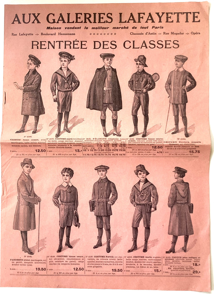 Aux Galeries Lafayette / Rentrée des Classes