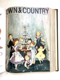 Town and Country six bound issues 1951 January, February, March, April, May, June