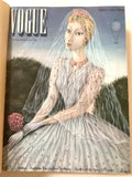 Vogue magazines bound, six issues April to June 1940