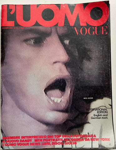 L’Uomo Vogue 1981 Mick Jagger