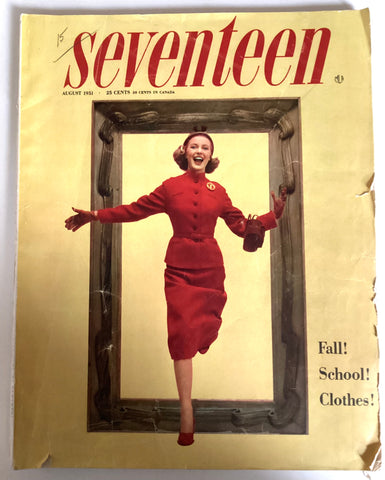 Seventeen magazine August 1951